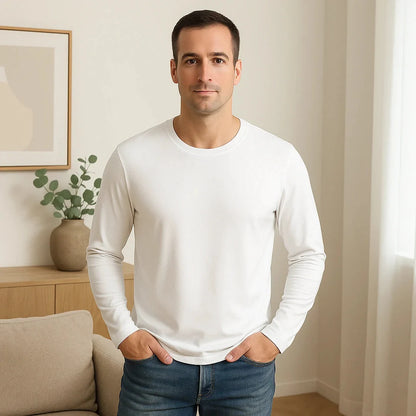 Men’s Premium Lenzing Modal Long Sleeve T-Shirt – Comfort, Style & Lightness in Every Touch