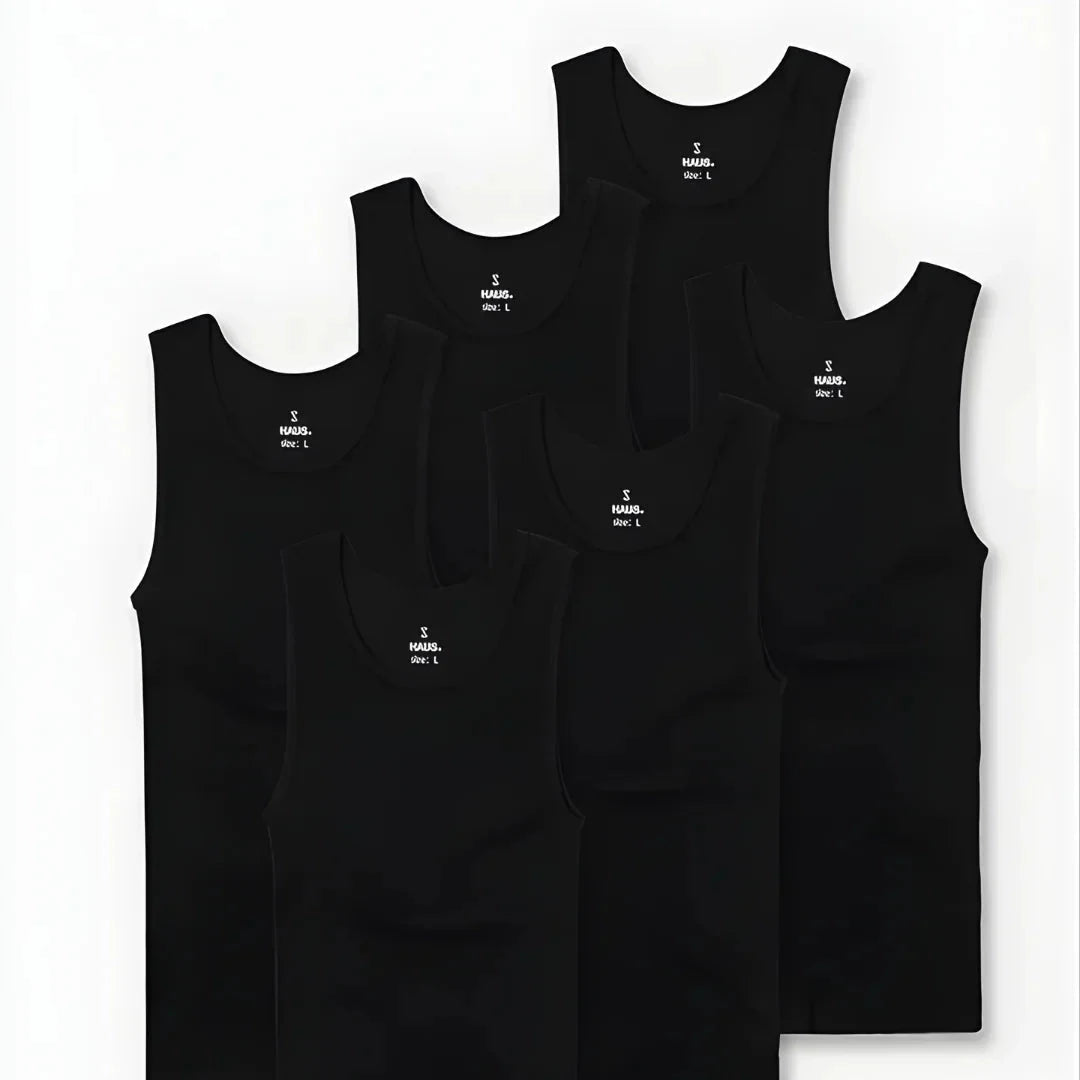 Premium Ultra-Soft Cotton Fitted Tank Top 3-Pack Bundle