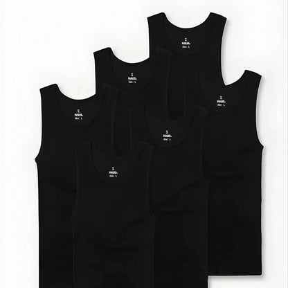 Premium Ultra-Soft Cotton Fitted Tank Top 3-Pack Bundle