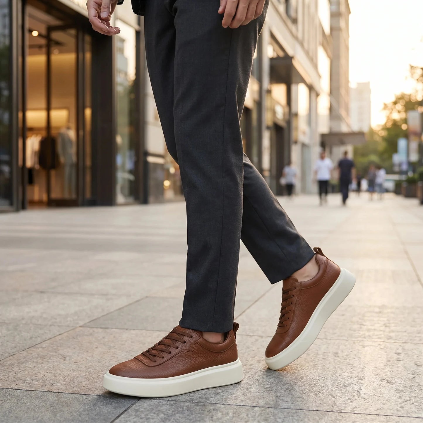 Sterling Classic Leather Sneakers + Free Premium Insole