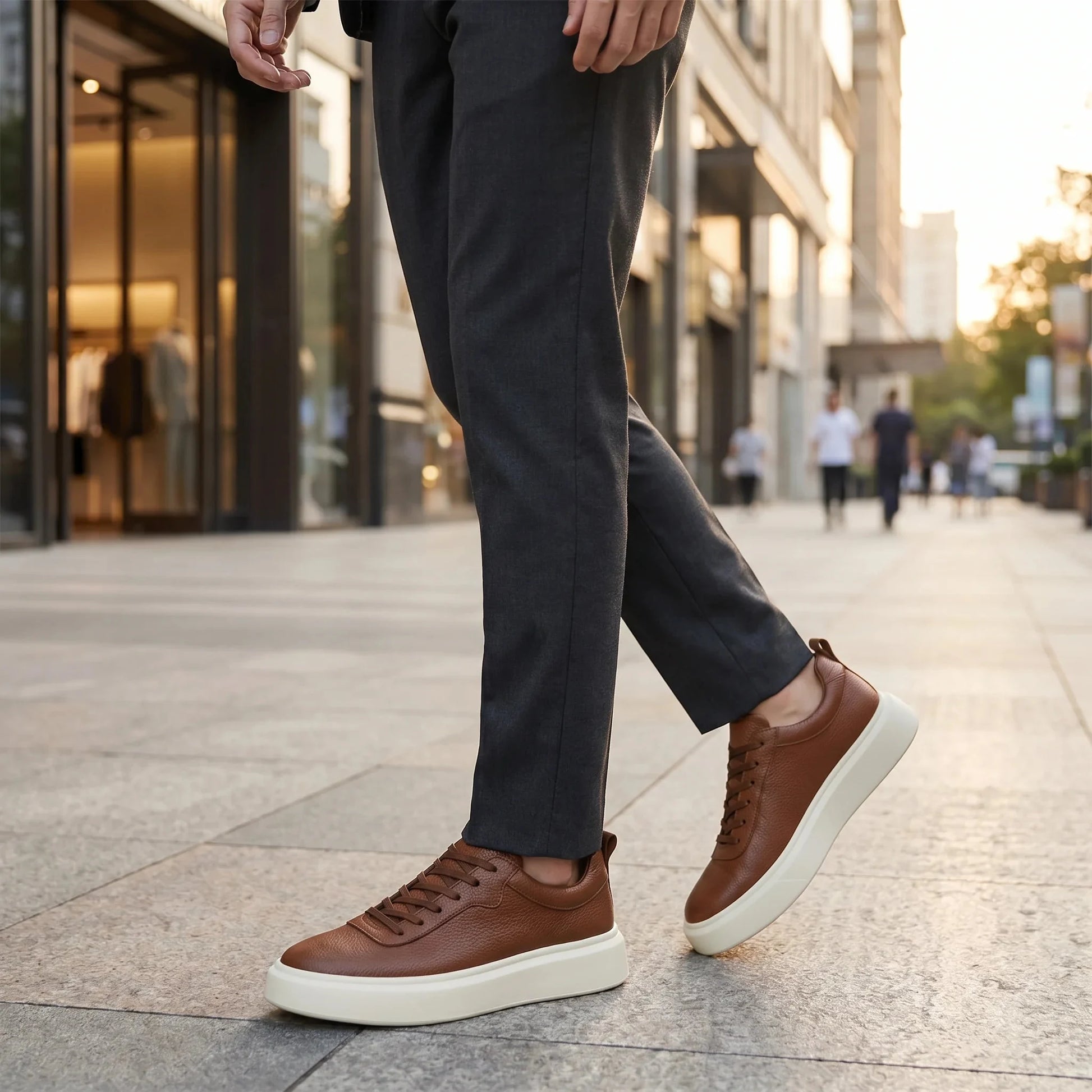 Sterling Classic Leather Sneakers + Free Premium Insole