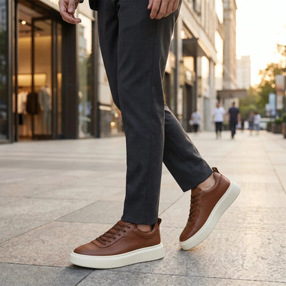 Sterling Classic Leather Sneakers + Free Premium Insole