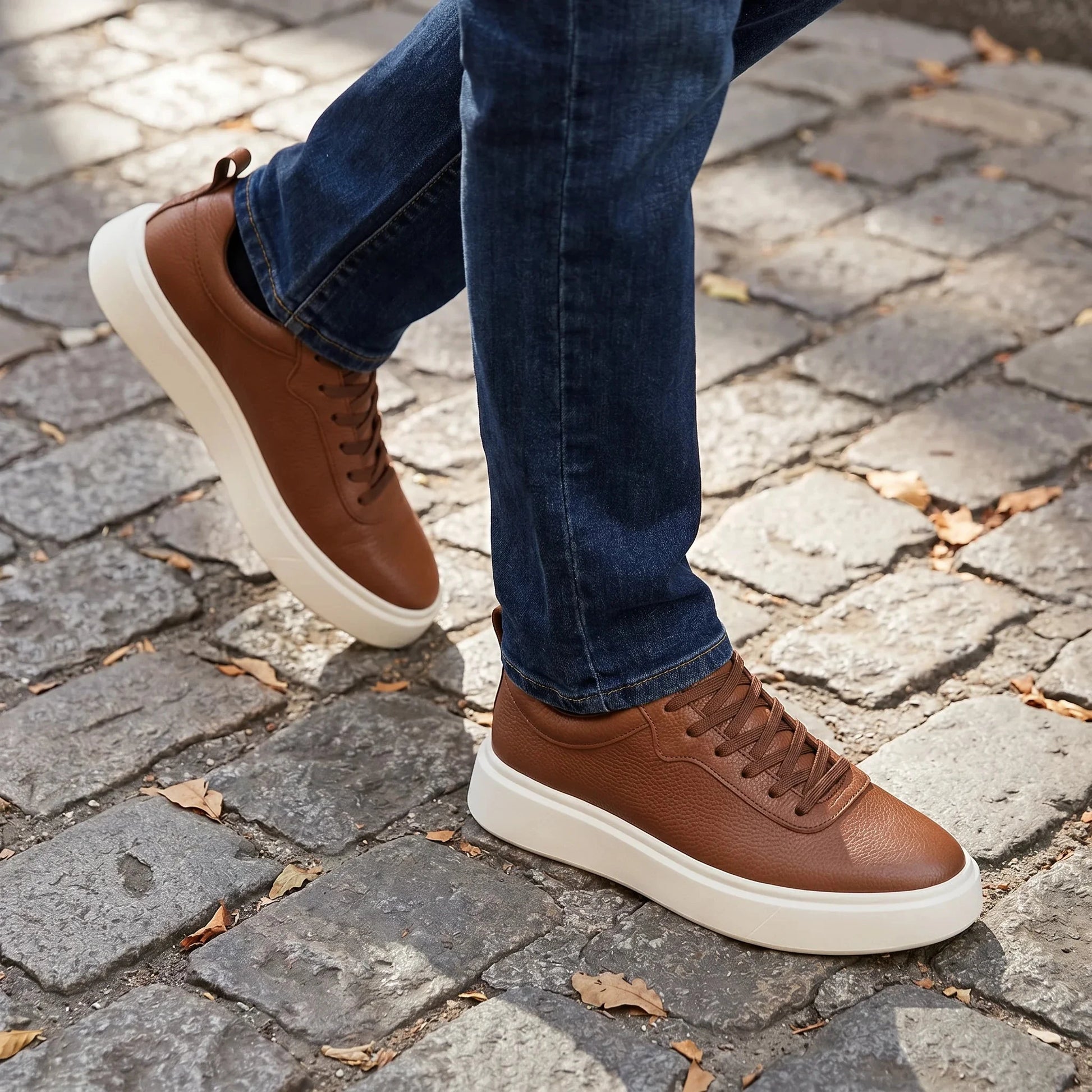 Sterling Classic Leather Sneakers + Free Premium Insole