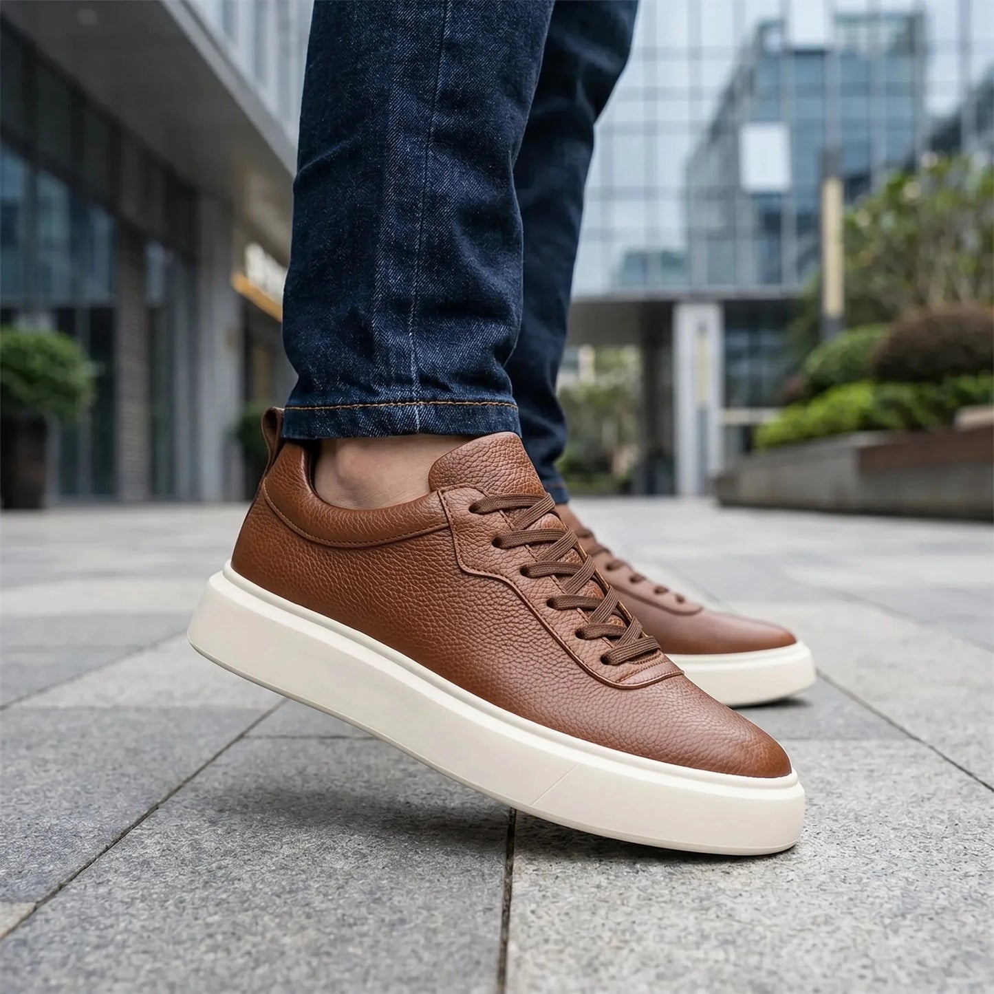 Sterling Classic Leather Sneakers + Free Premium Insole