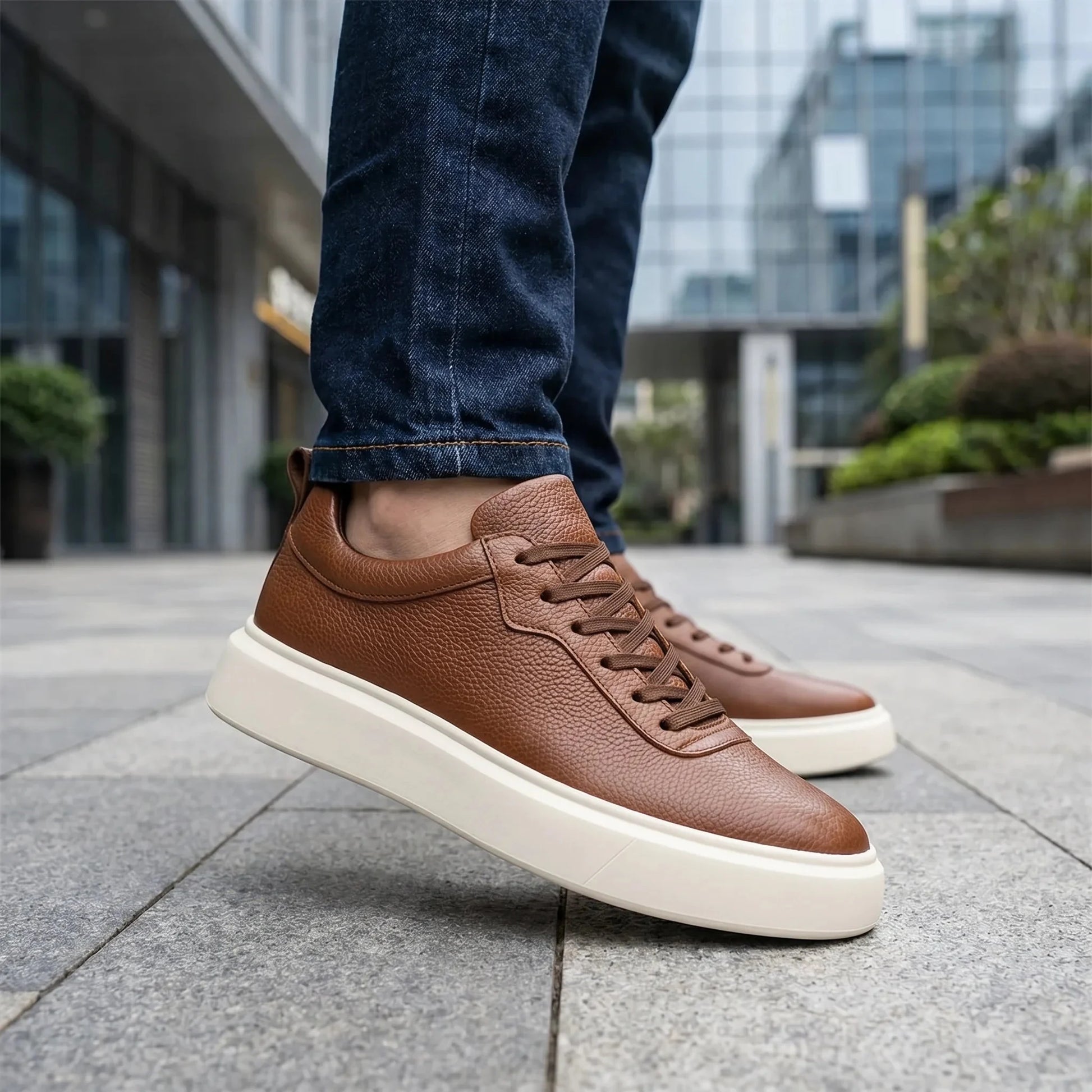 Sterling Classic Leather Sneakers + Free Premium Insole