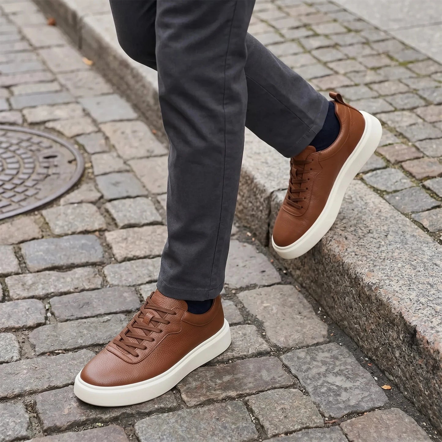 Sterling Classic Leather Sneakers + Free Premium Insole