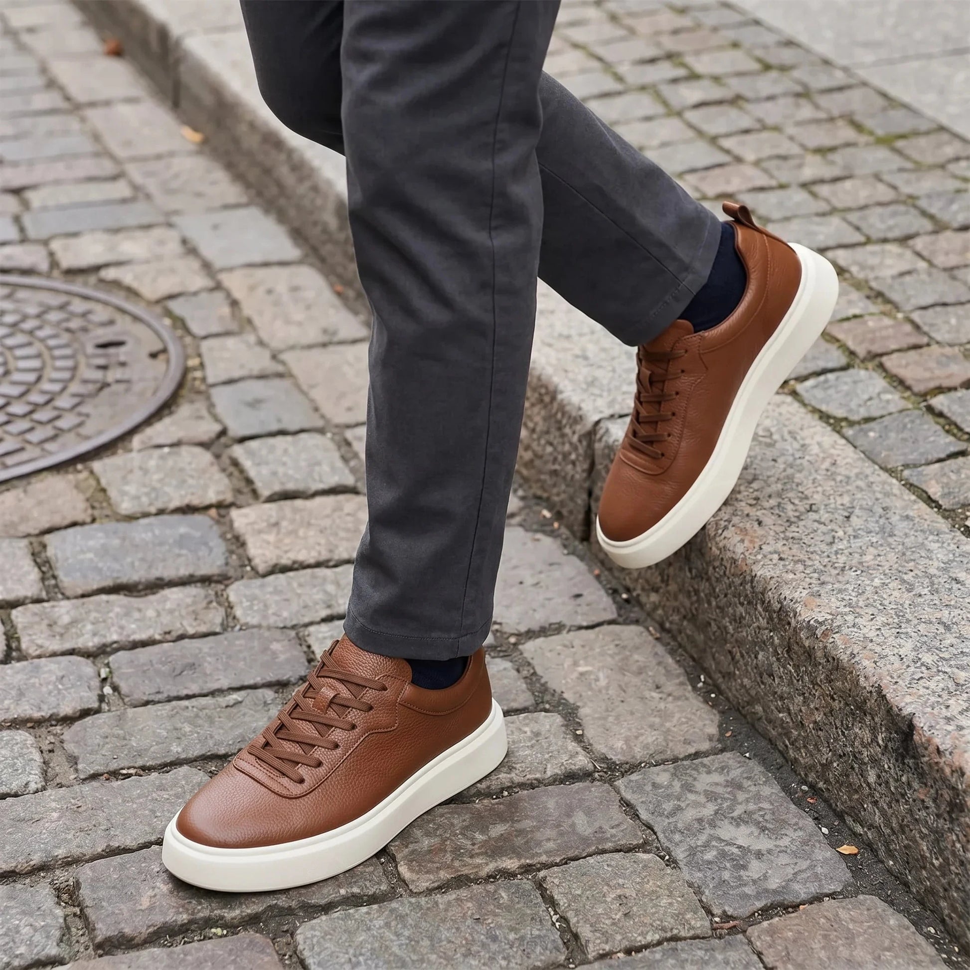 Sterling Classic Leather Sneakers + Free Premium Insole