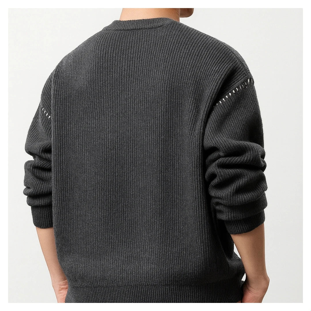 UrbanEase Knit Crew Sweater – Effortless Warmth & Modern Simplicity