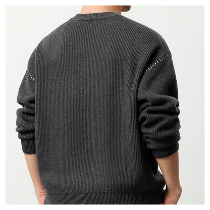 UrbanEase Knit Crew Sweater – Effortless Warmth & Modern Simplicity