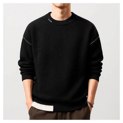 UrbanEase Knit Crew Sweater – Effortless Warmth & Modern Simplicity