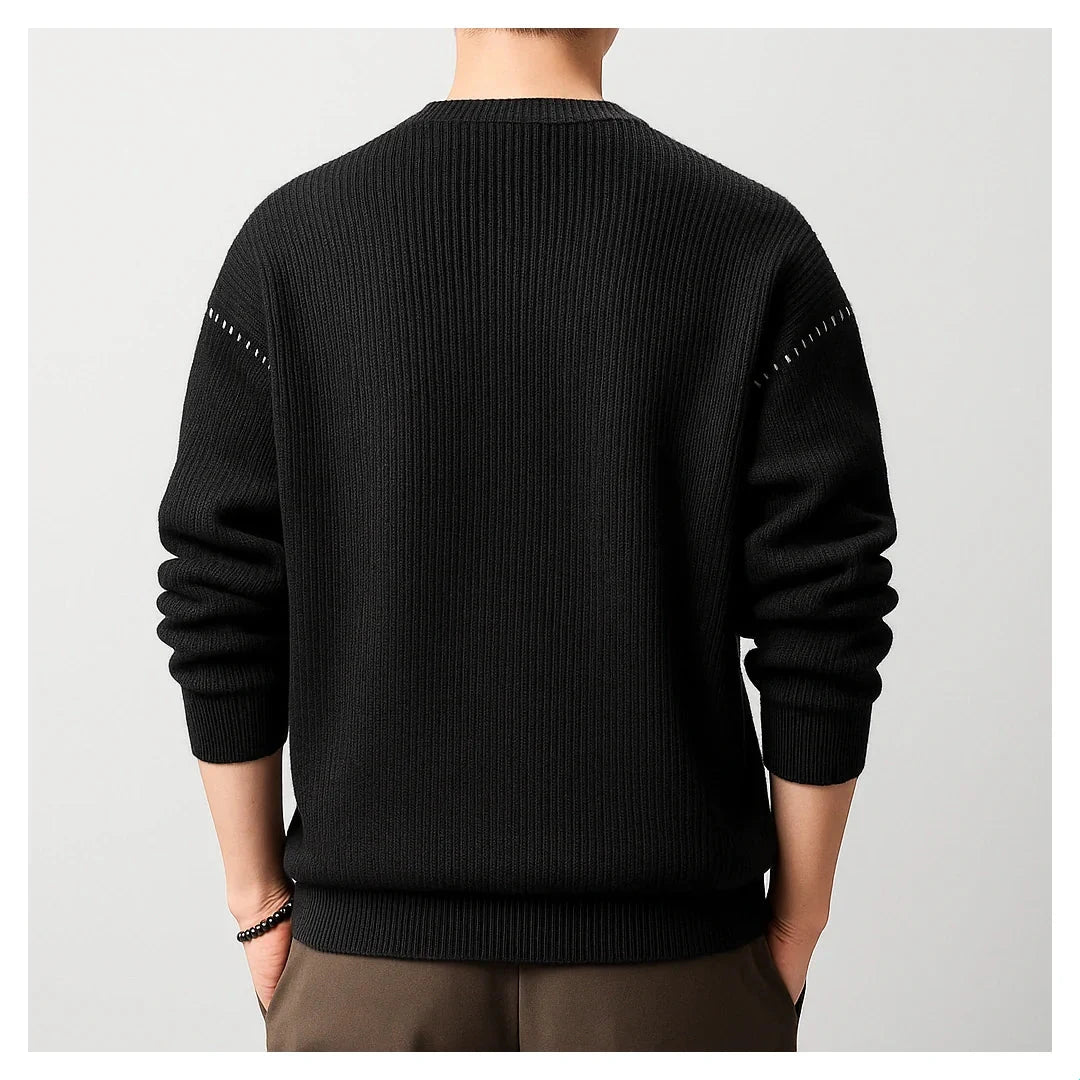 UrbanEase Knit Crew Sweater – Effortless Warmth & Modern Simplicity